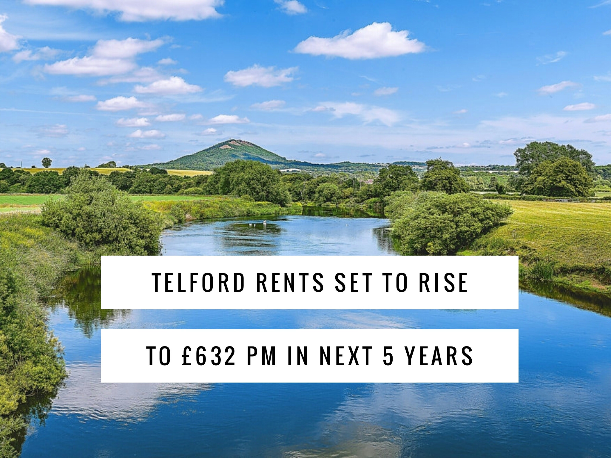 Telford Rents Set to Rise to £632 pm in Next 5 Years